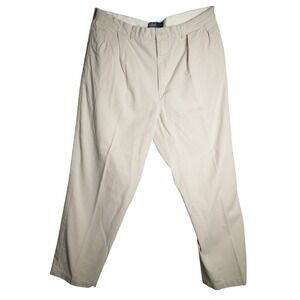 Polo Ralph Lauren Andrew Pant Chino Khaki Classic Fit Mens 38x32 Pleated